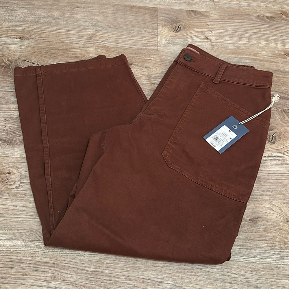 🔥SALE🔥New with Tags Universal Thread Brown Casual Straight Leg Pants Size 10